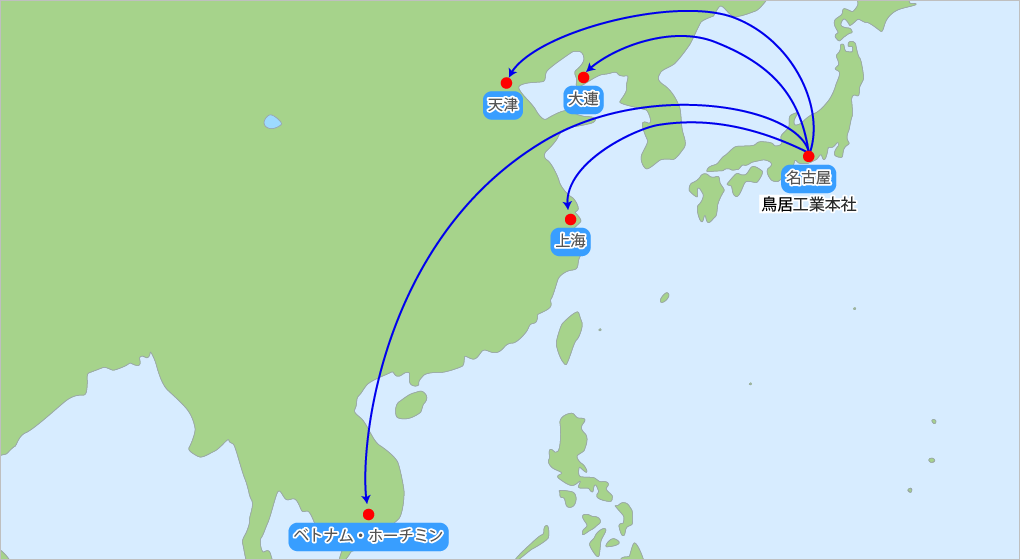 施工図作成ネットワーク地図